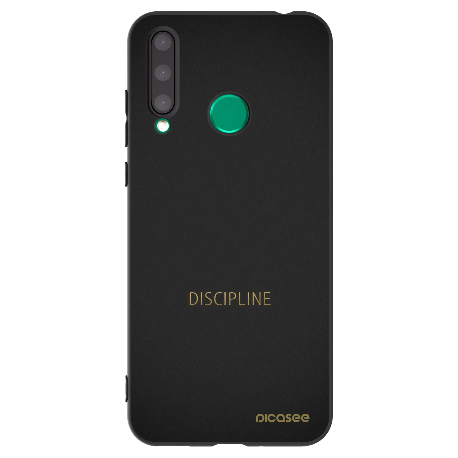 Picasee silikonski črni ovitek za Honor 20 Lite - Discipline