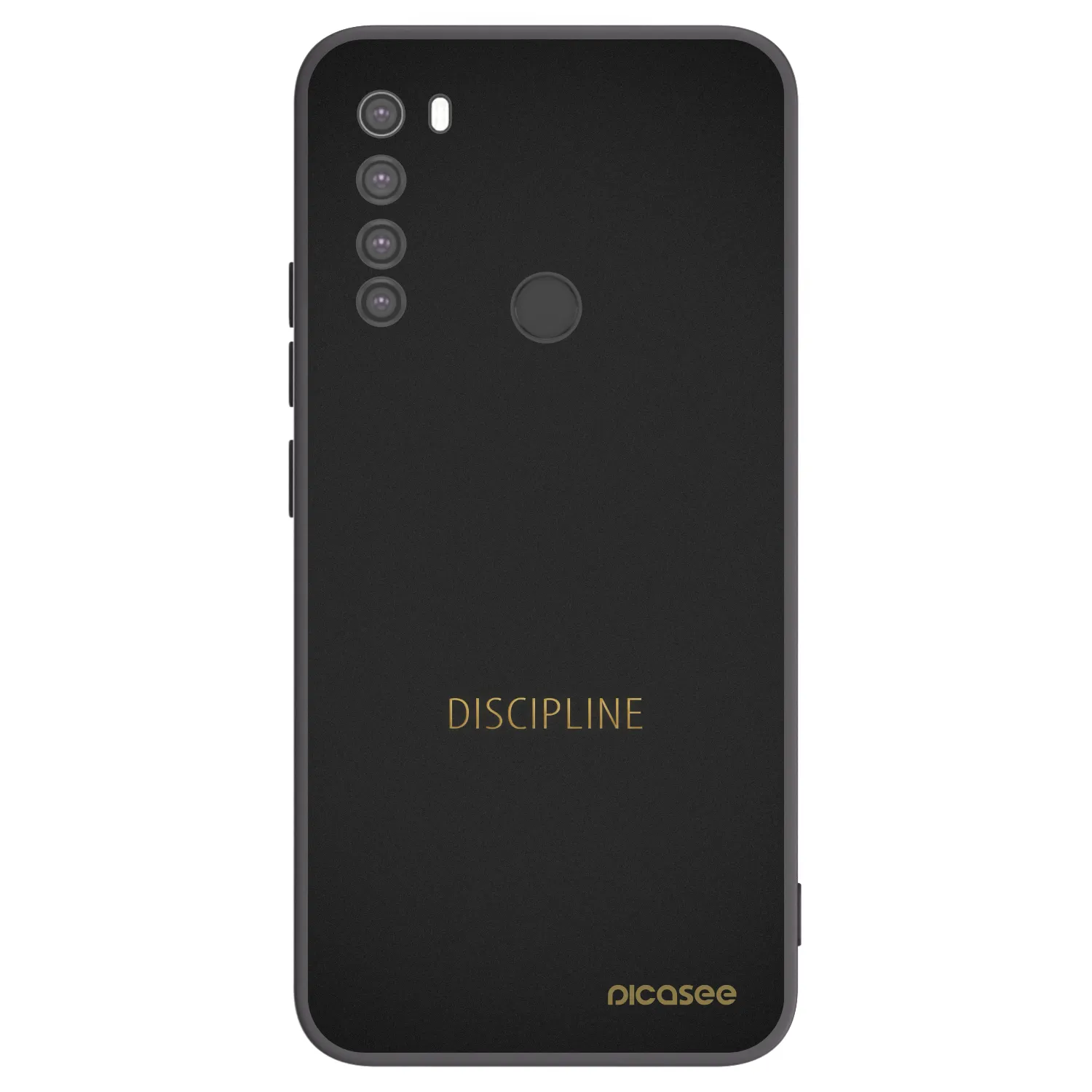 Picasee silikonski črni ovitek za Xiaomi Redmi Note 8 - Discipline