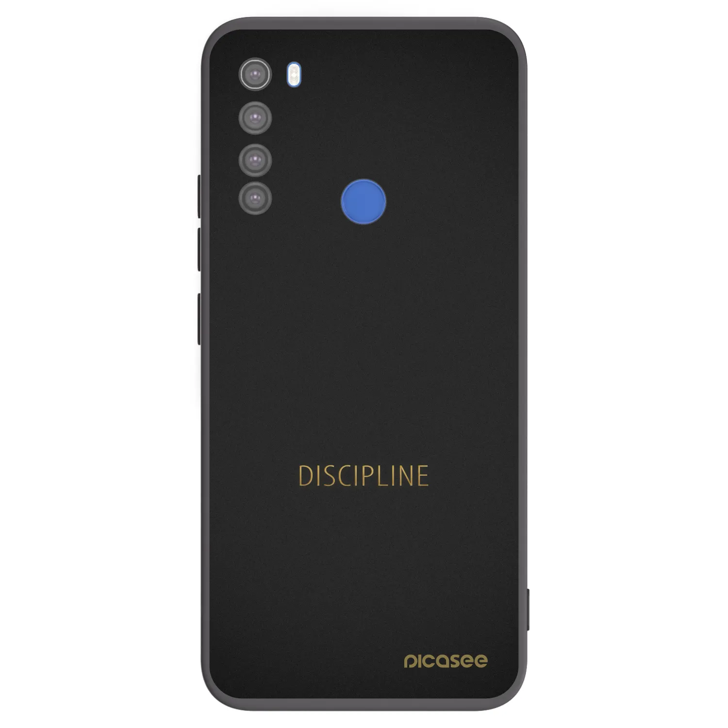 Picasee silikonski črni ovitek za Xiaomi Redmi Note 8T - Discipline