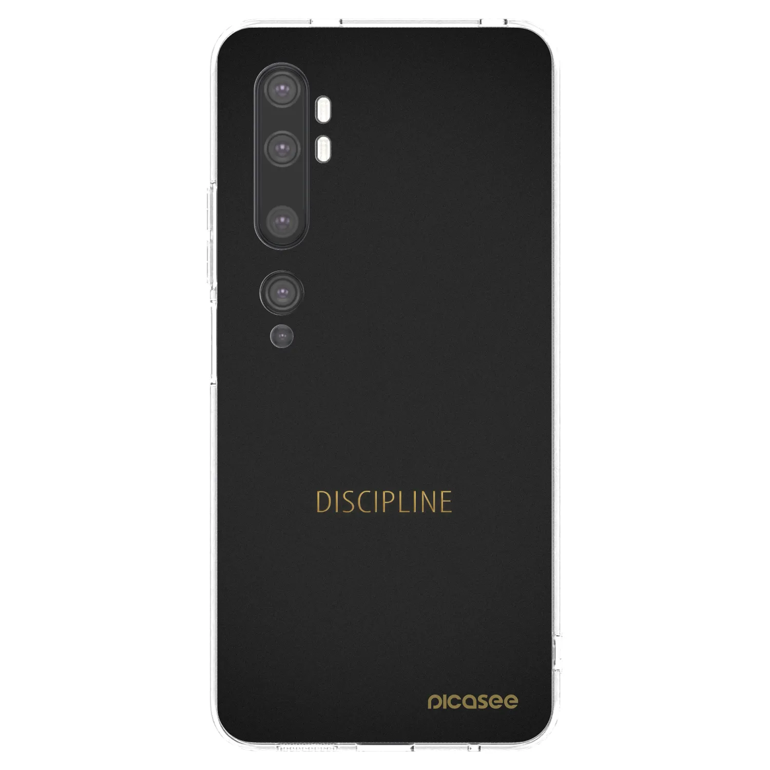 Picasee silikonski prozorni ovitek za Xiaomi Mi Note 10 (Pro) - Discipline