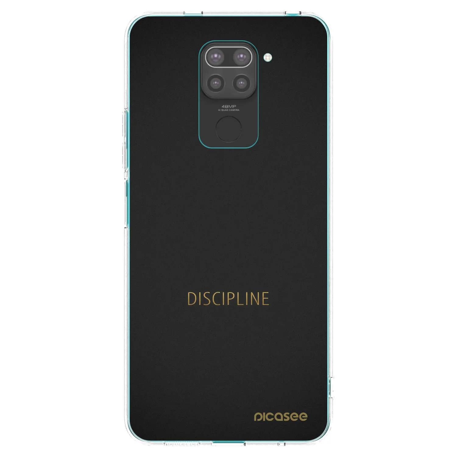 Picasee silikonski črni ovitek za Xiaomi Redmi Note 9 - Discipline