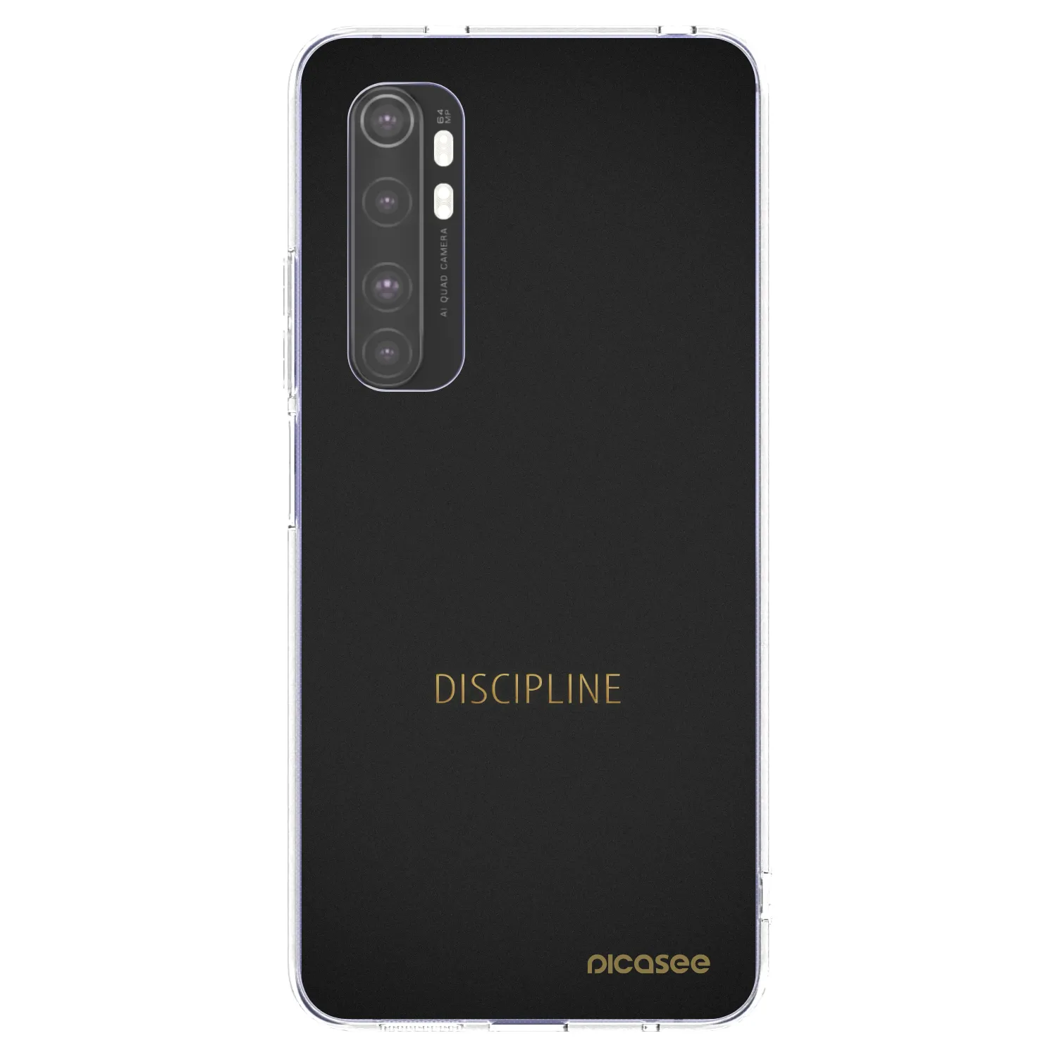 Picasee silikonski prozorni ovitek za Xiaomi Mi Note 10 Lite - Discipline