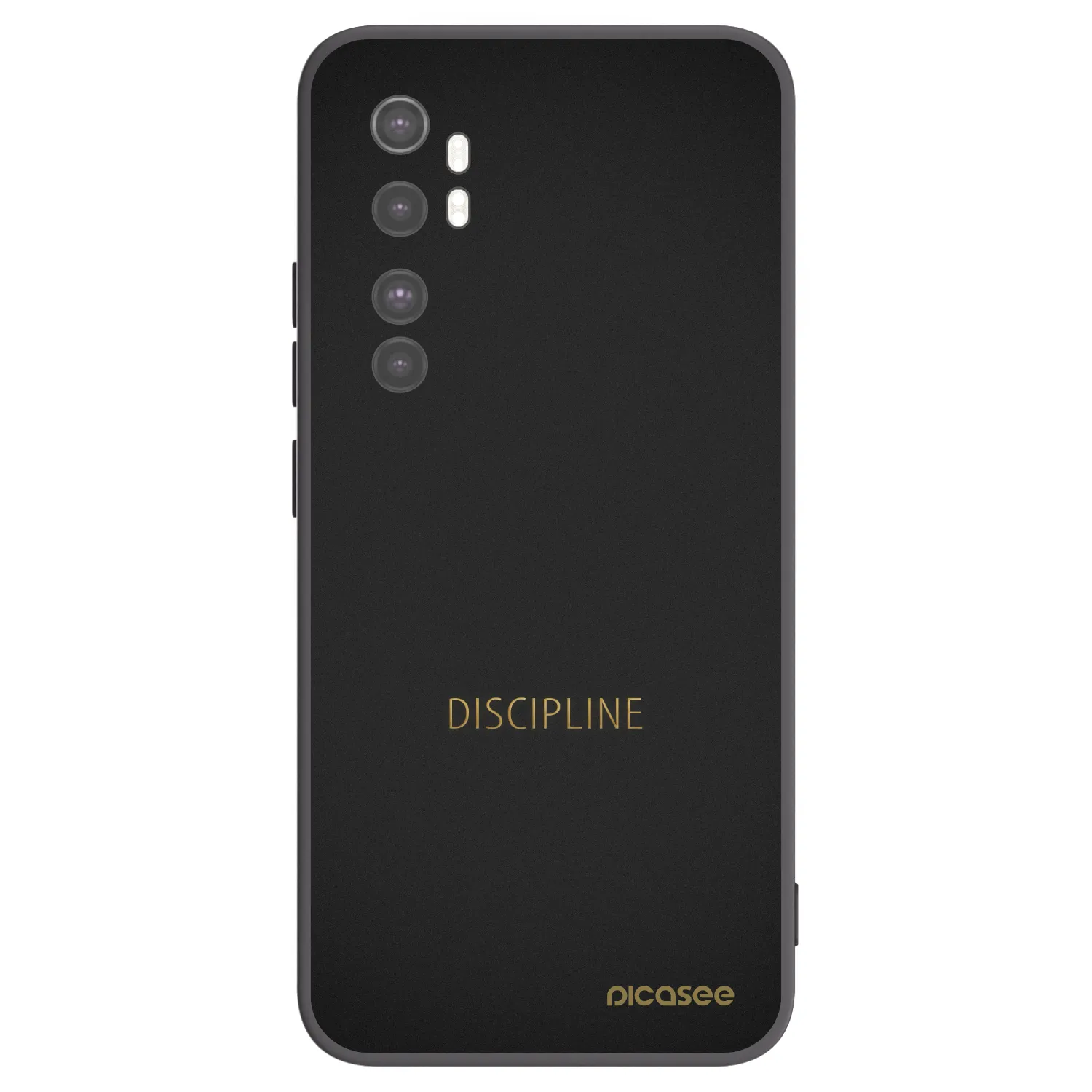 Picasee silikonski črni ovitek za Xiaomi Mi Note 10 Lite - Discipline