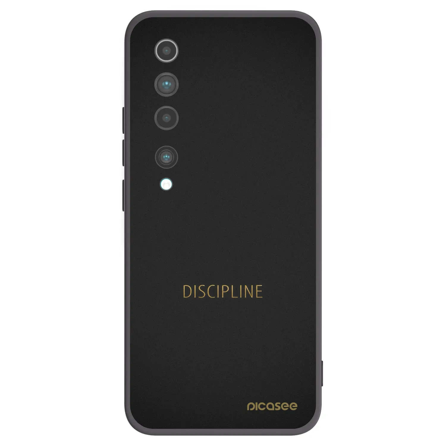 Picasee silikonski črni ovitek za Xiaomi Mi 10 - Discipline