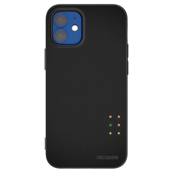 Picasee silikonski črni ovitek za Apple iPhone 12 mini - Pulse