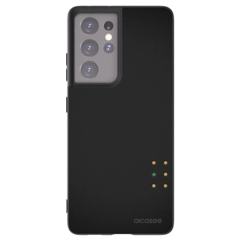Picasee silikonski črni ovitek za Samsung Galaxy S21 Ultra 5G G998B - Pulse