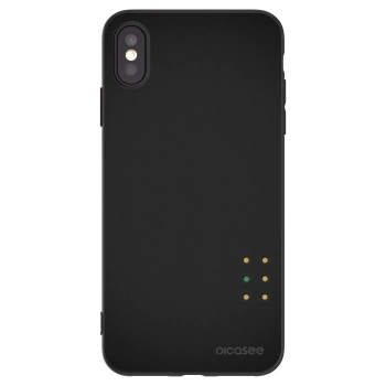 Picasee silikonski črni ovitek za Apple iPhone XS Max - Pulse