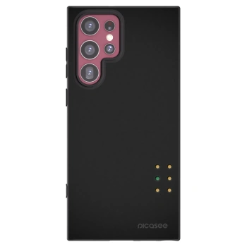 Picasee silikonski črni ovitek za Samsung Galaxy S22 Ultra 5G - Pulse