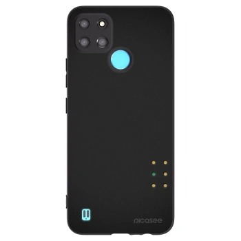 Picasee silikonski črni ovitek za Realme C21Y - Pulse