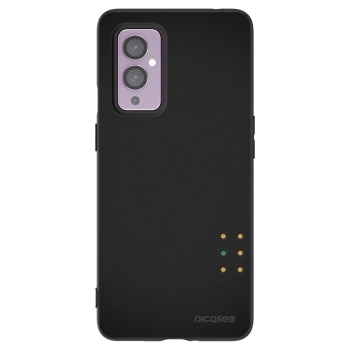 Picasee silikonski črni ovitek za OnePlus 9 - Pulse