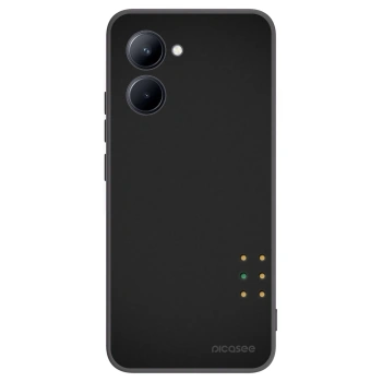 Picasee silikonski črni ovitek za Realme C33 (2023) - Pulse