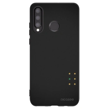 Picasee silikonski črni ovitek za Huawei P30 Lite - Pulse