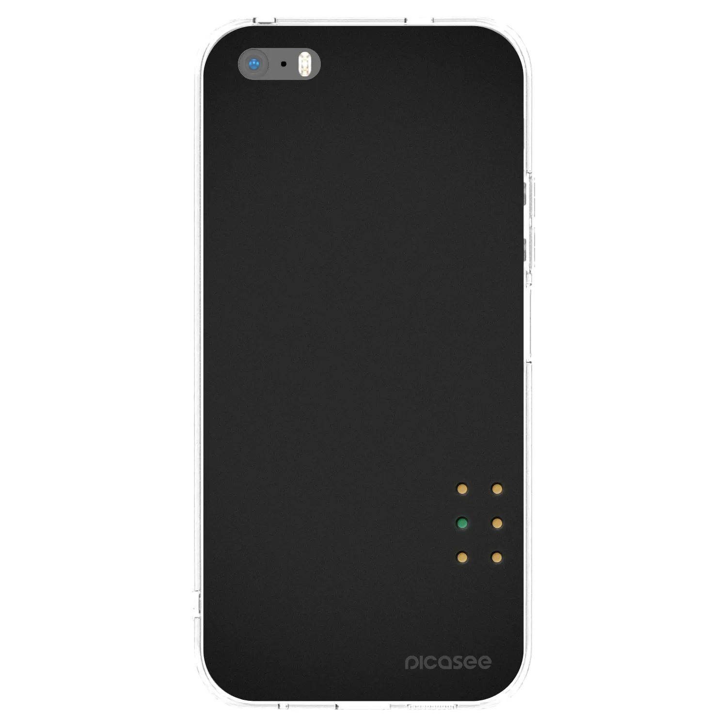 Picasee silikonski prozorni ovitek za Apple iPhone 5/5S/SE - Pulse