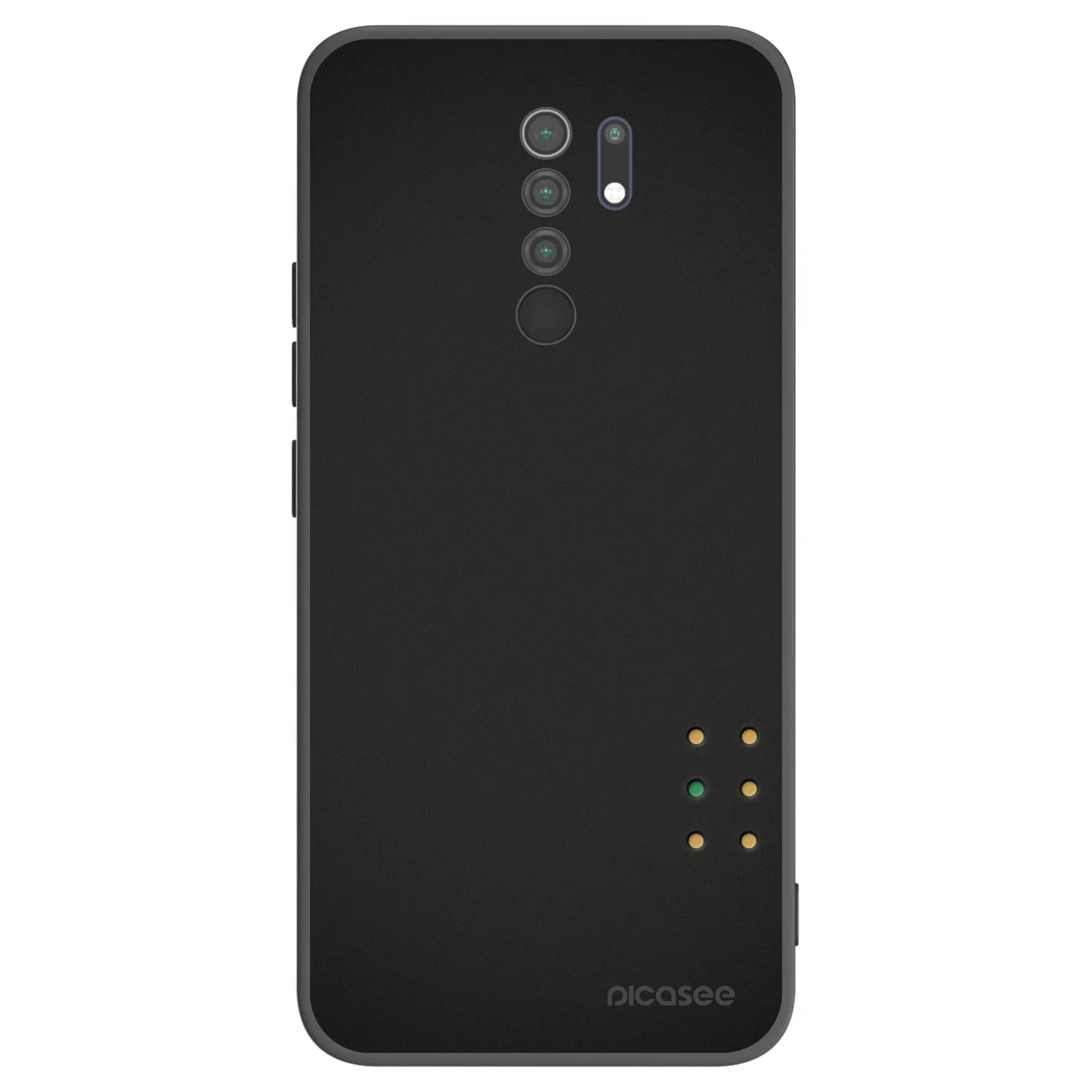 Picasee silikonski črni ovitek za Xiaomi Redmi 9 - Pulse