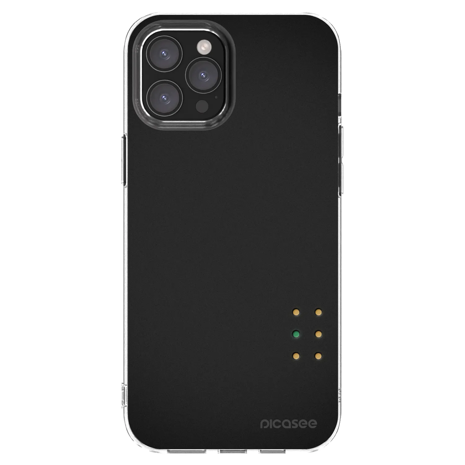Picasee silikonski prozorni ovitek za Apple iPhone 12 Pro Max - Pulse