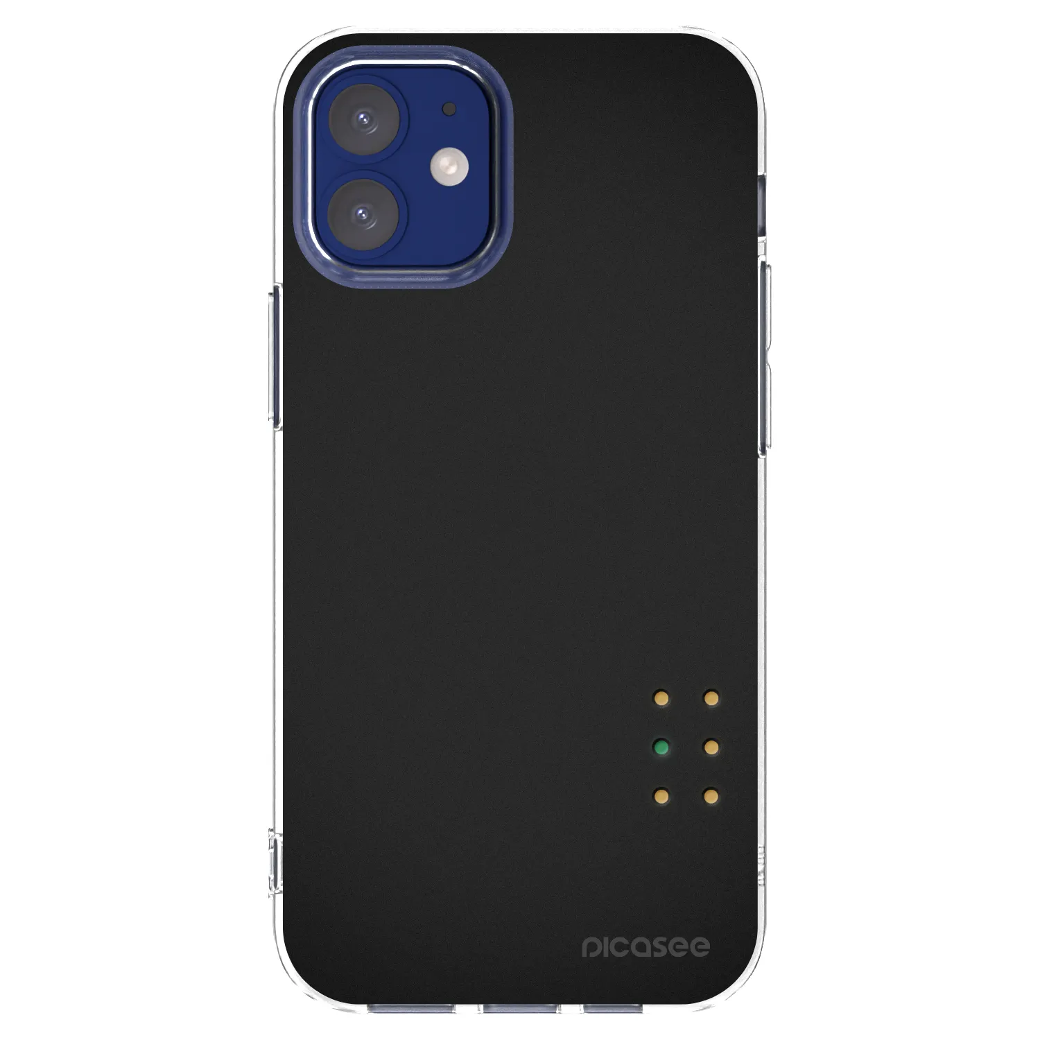 Picasee silikonski prozorni ovitek za Apple iPhone 12 mini - Pulse