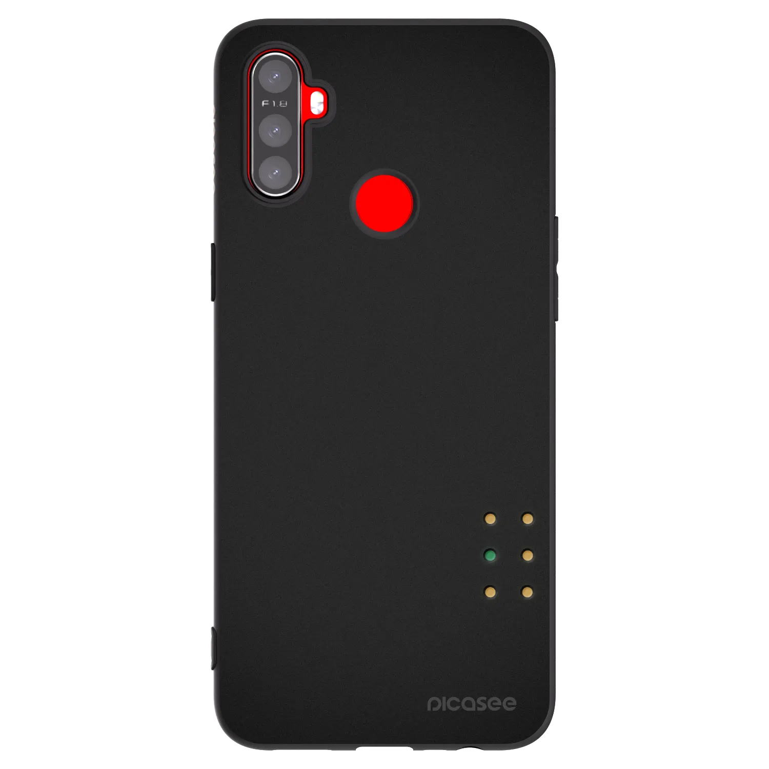 Picasee silikonski črni ovitek za Realme C3 - Pulse