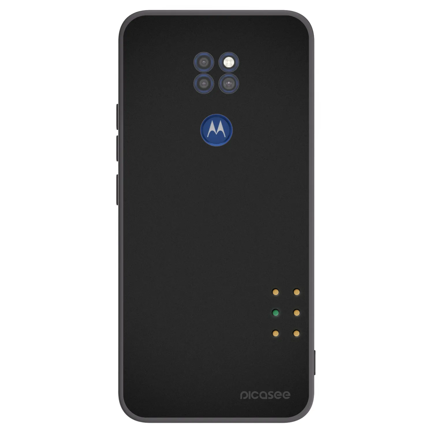 Picasee silikonski črni ovitek za Motorola Moto G9 Play - Pulse