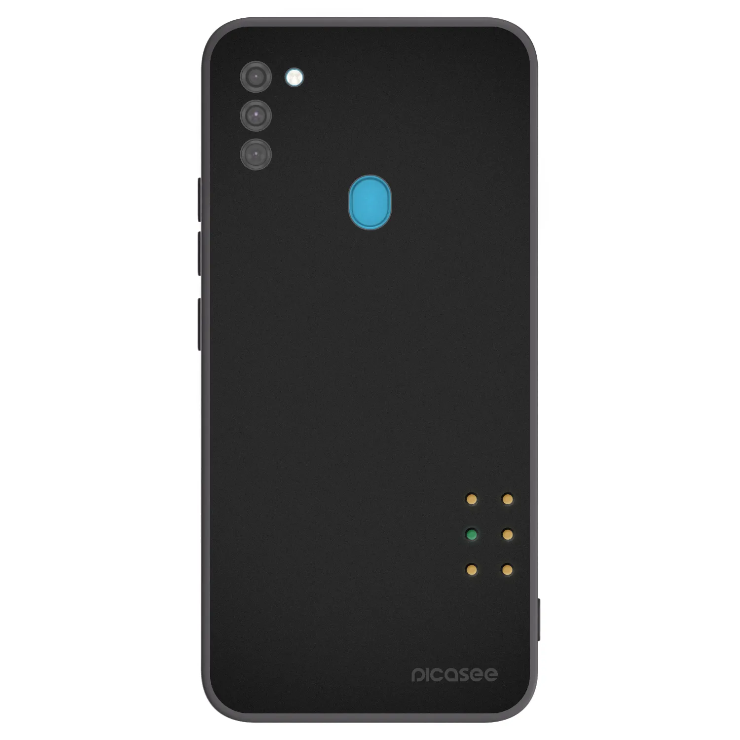 Picasee silikonski črni ovitek za Samsung Galaxy M11 - Pulse