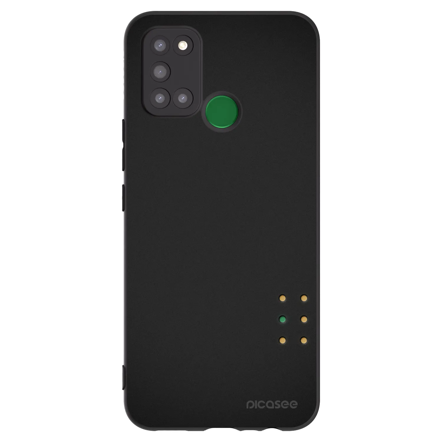 Picasee silikonski črni ovitek za Realme 7i - Pulse