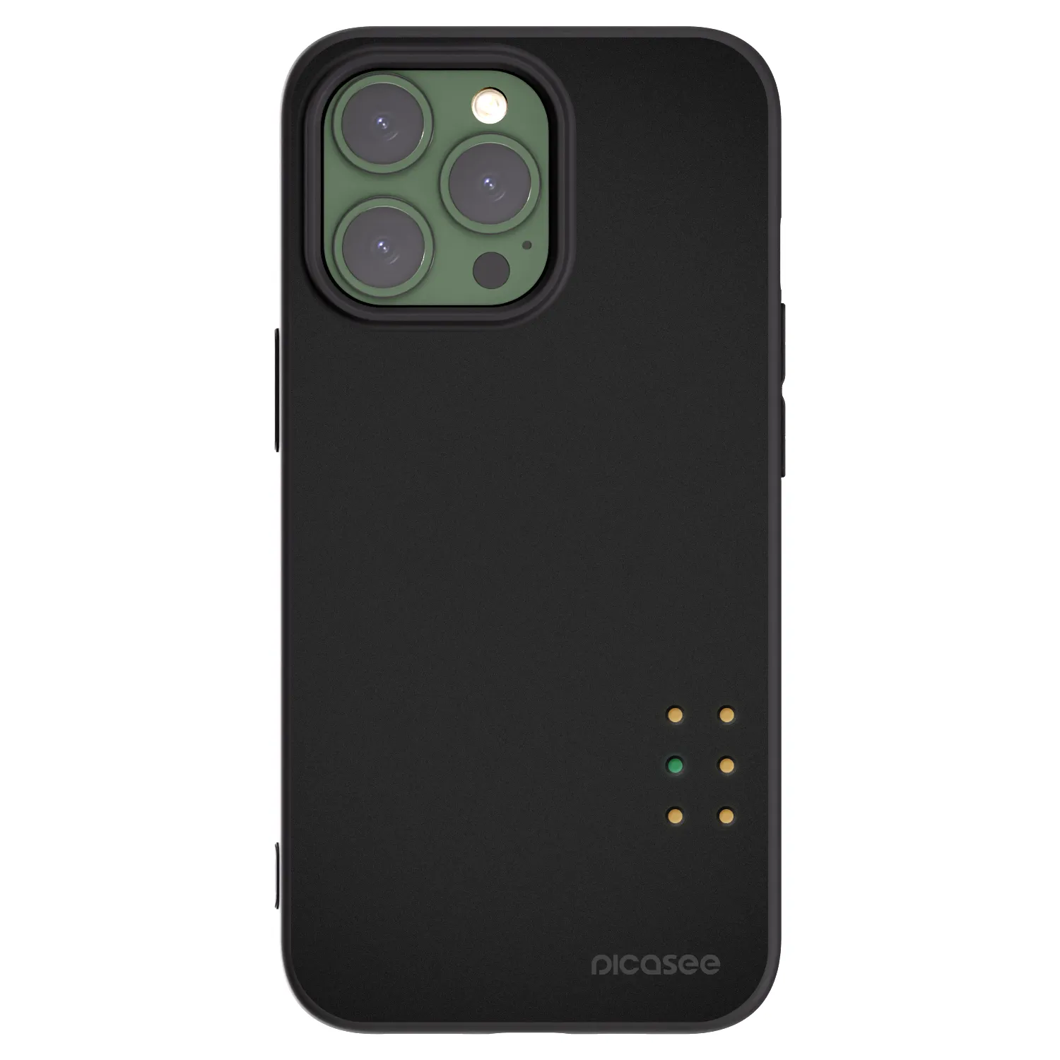 Picasee silikonski črni ovitek za Apple iPhone 13 Pro - Pulse