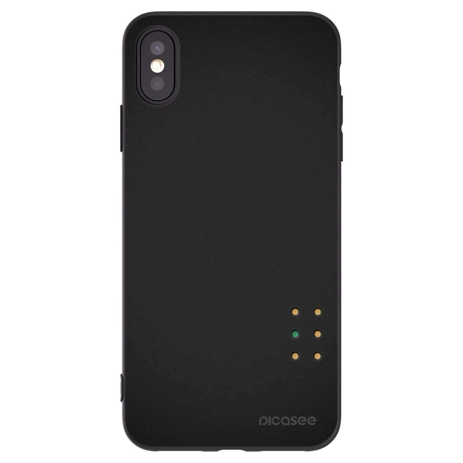Picasee silikonski črni ovitek za Apple iPhone XS Max - Pulse