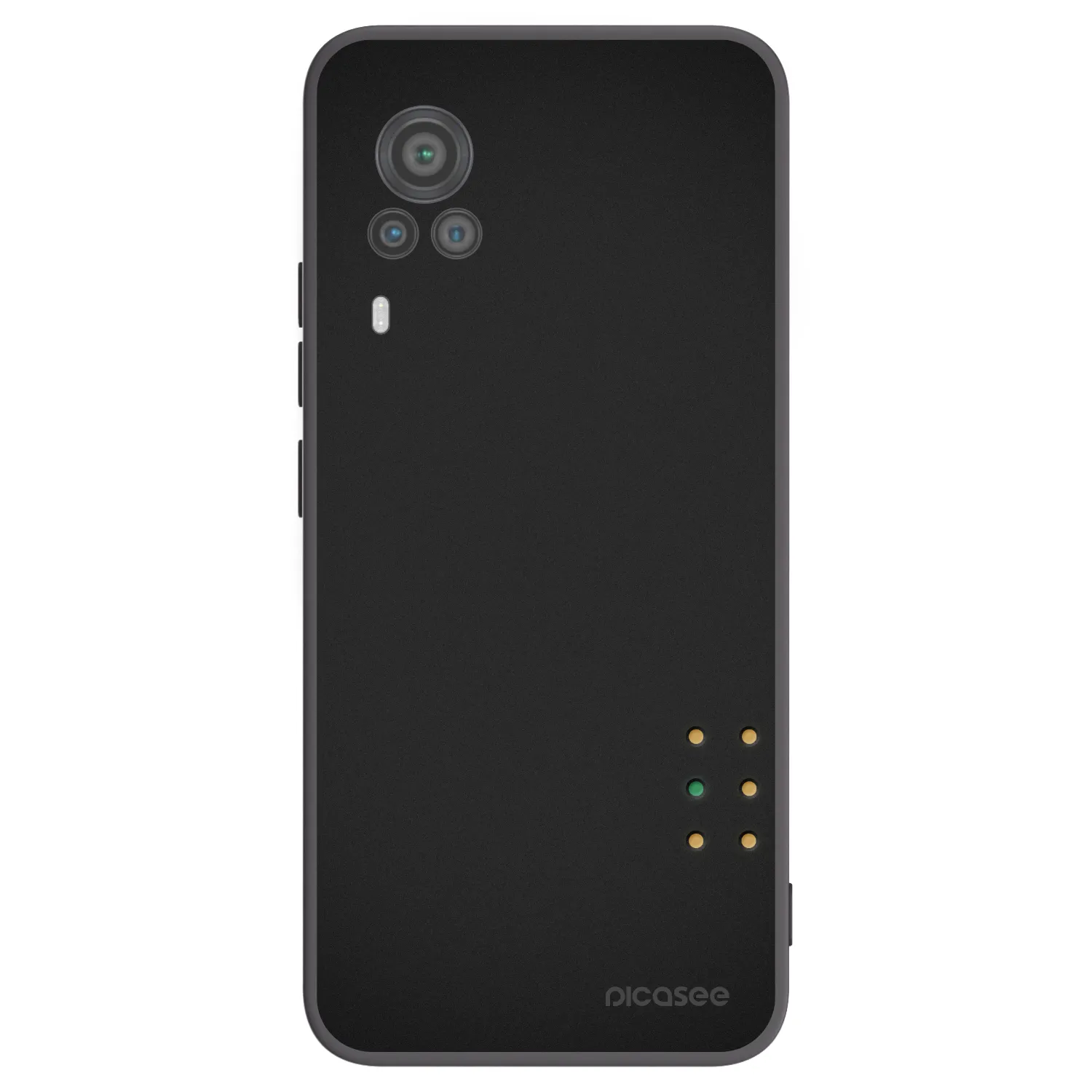 Picasee silikonski črni ovitek za Vivo X60 Pro 5G - Pulse