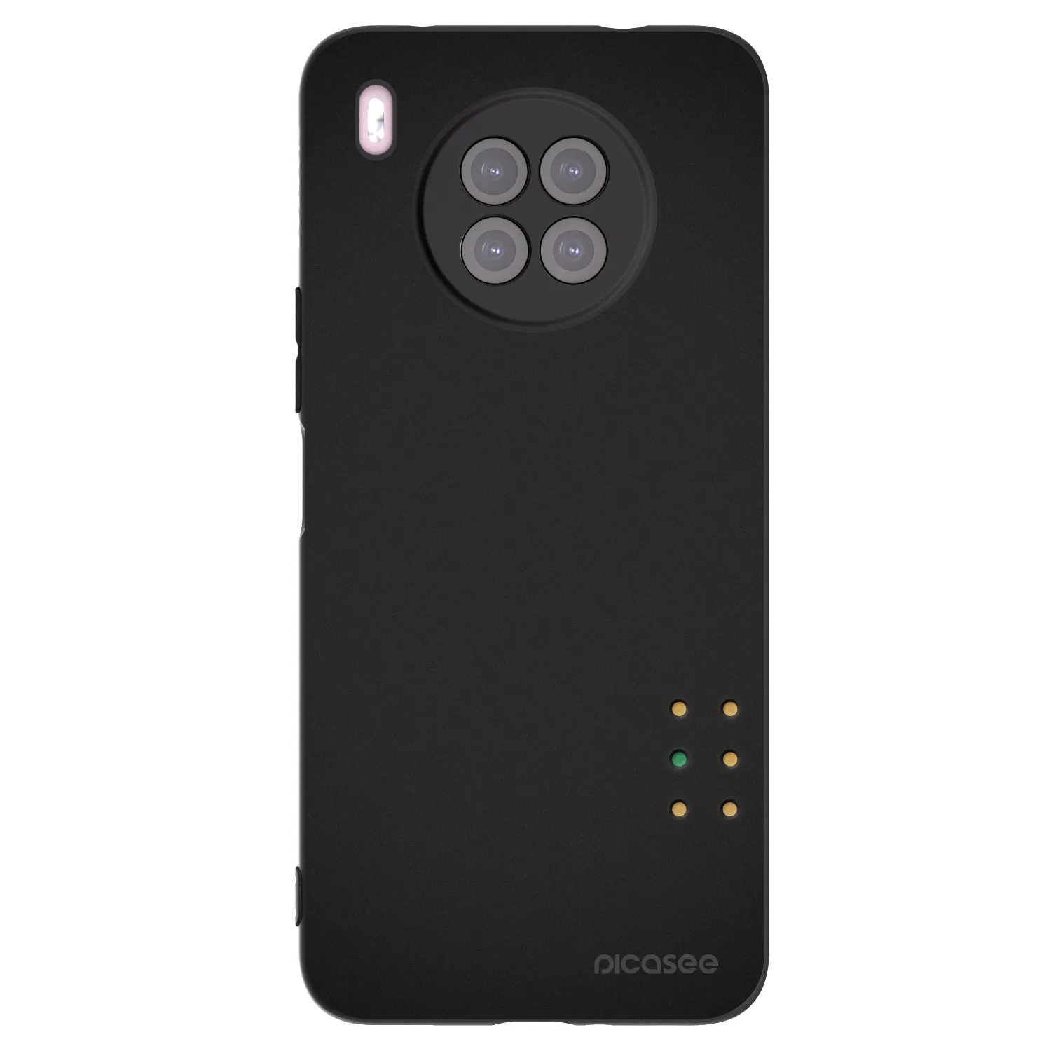 Picasee silikonski črni ovitek za Huawei Nova 8i - Pulse