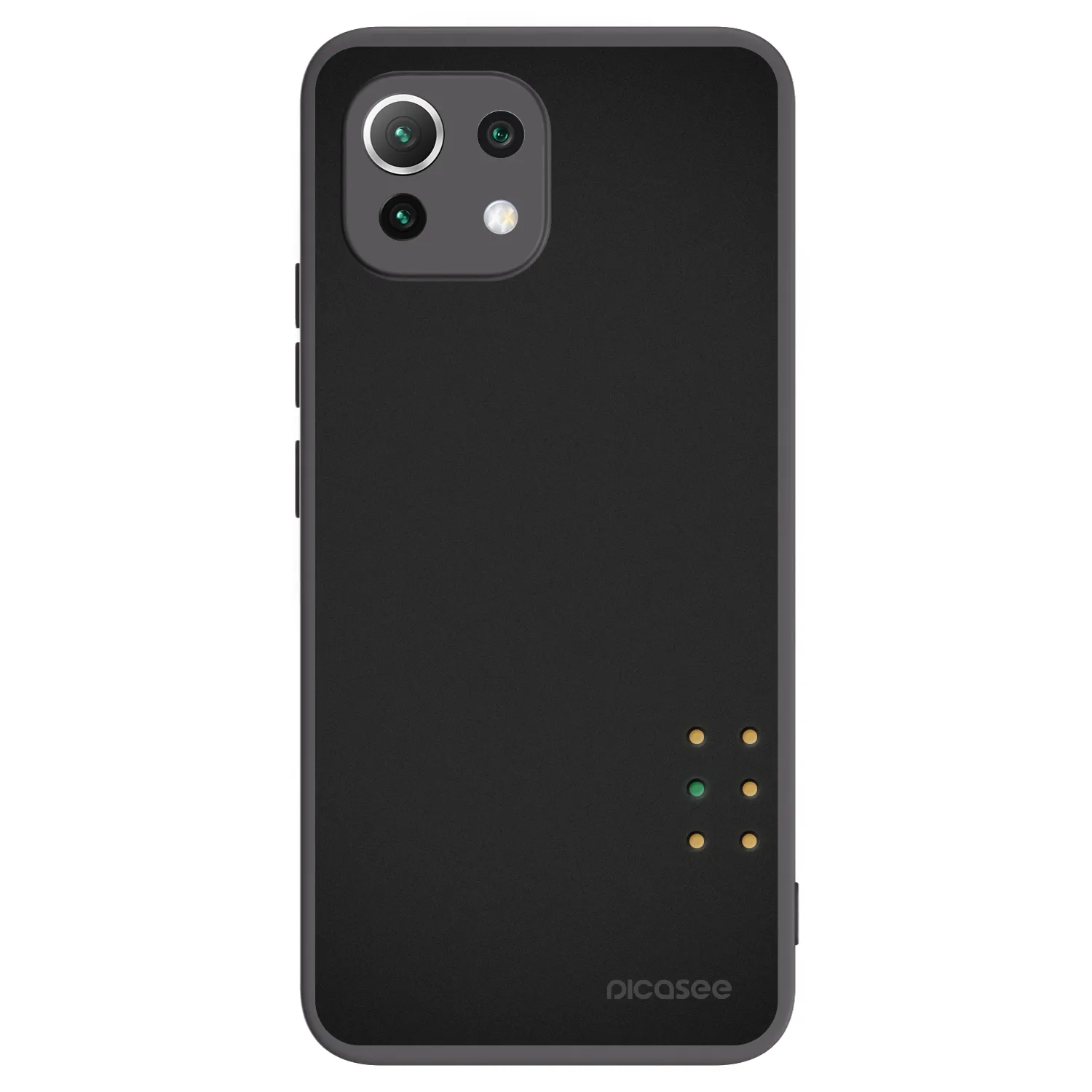 Picasee silikonski črni ovitek za Xiaomi 11 Lite 5G NE - Pulse