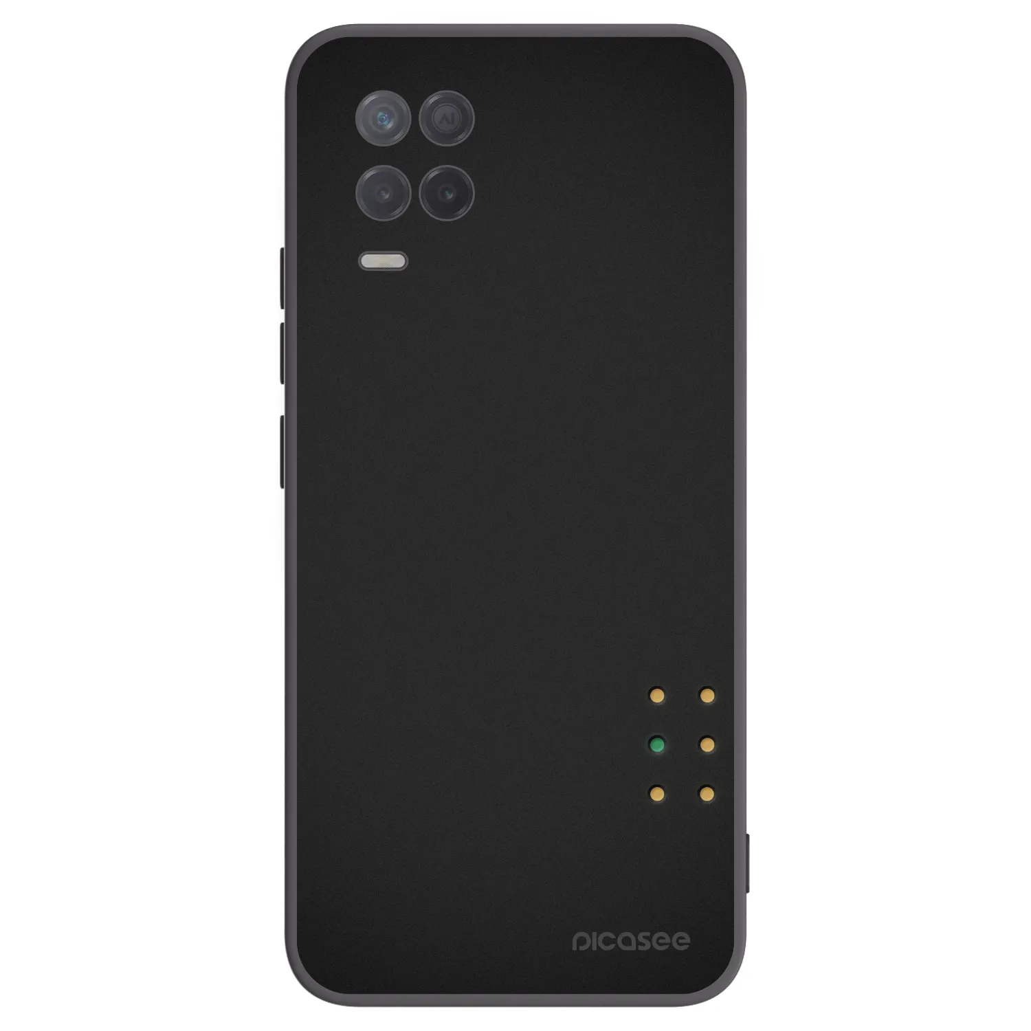 Picasee silikonski črni ovitek za Realme 8 5G - Pulse