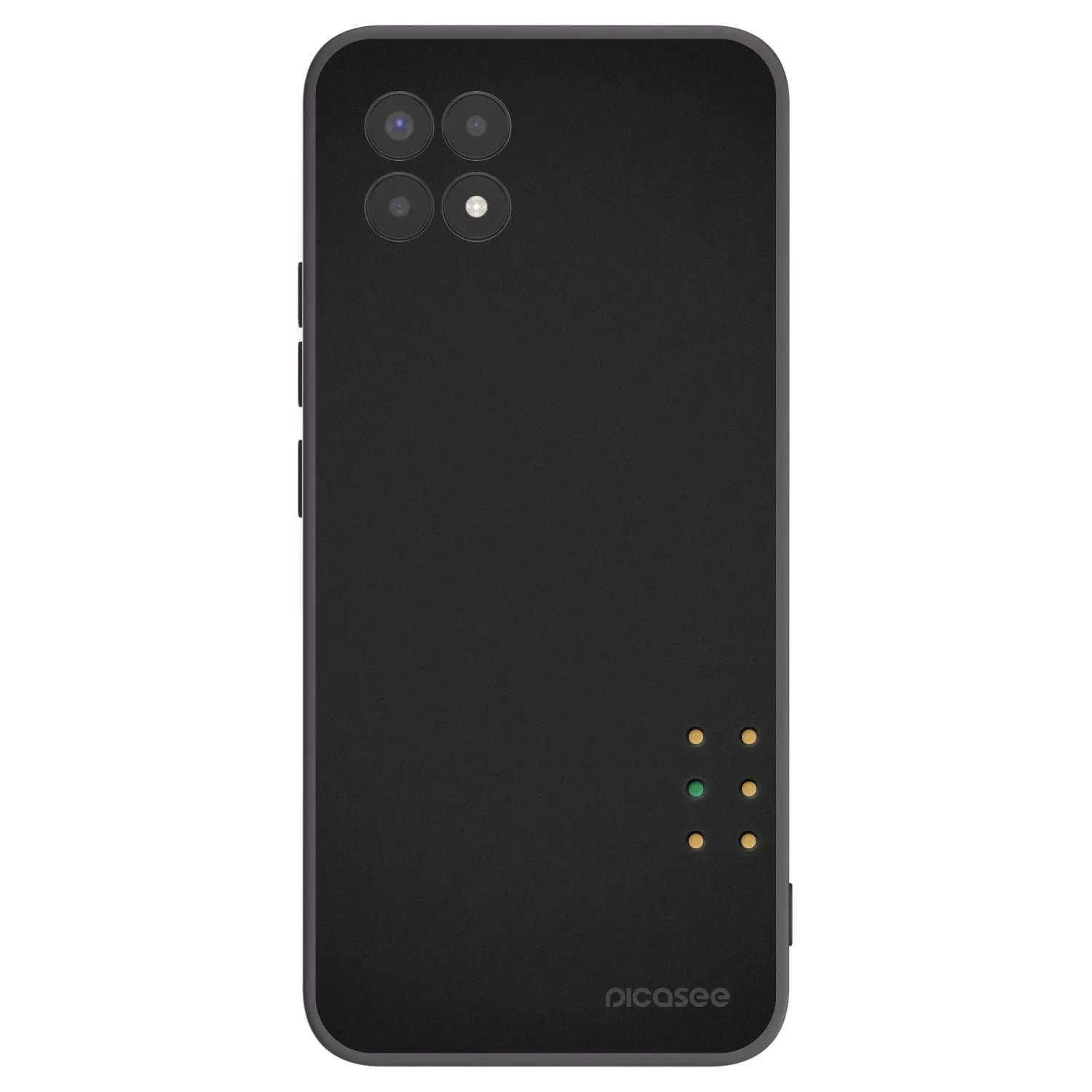 Picasee silikonski črni ovitek za Realme 8i - Pulse