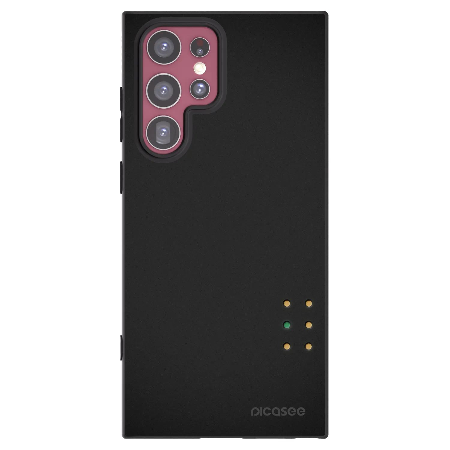 Picasee silikonski črni ovitek za Samsung Galaxy S22 Ultra 5G - Pulse