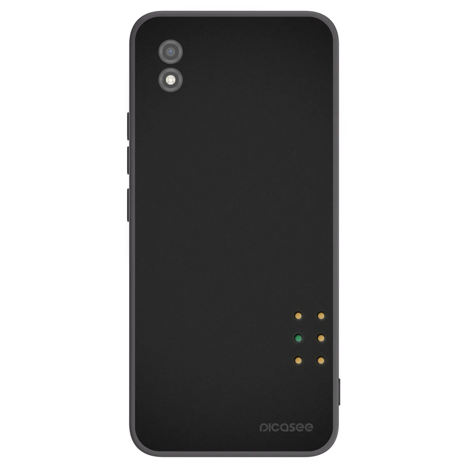 Picasee silikonski črni ovitek za Realme C11 (2021) - Pulse