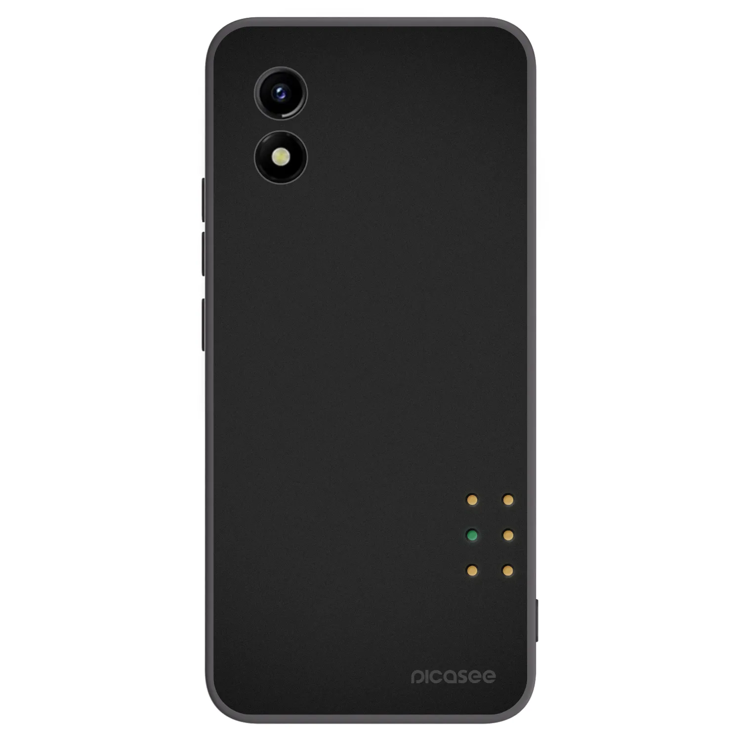 Picasee silikonski črni ovitek za Vivo Y01 - Pulse