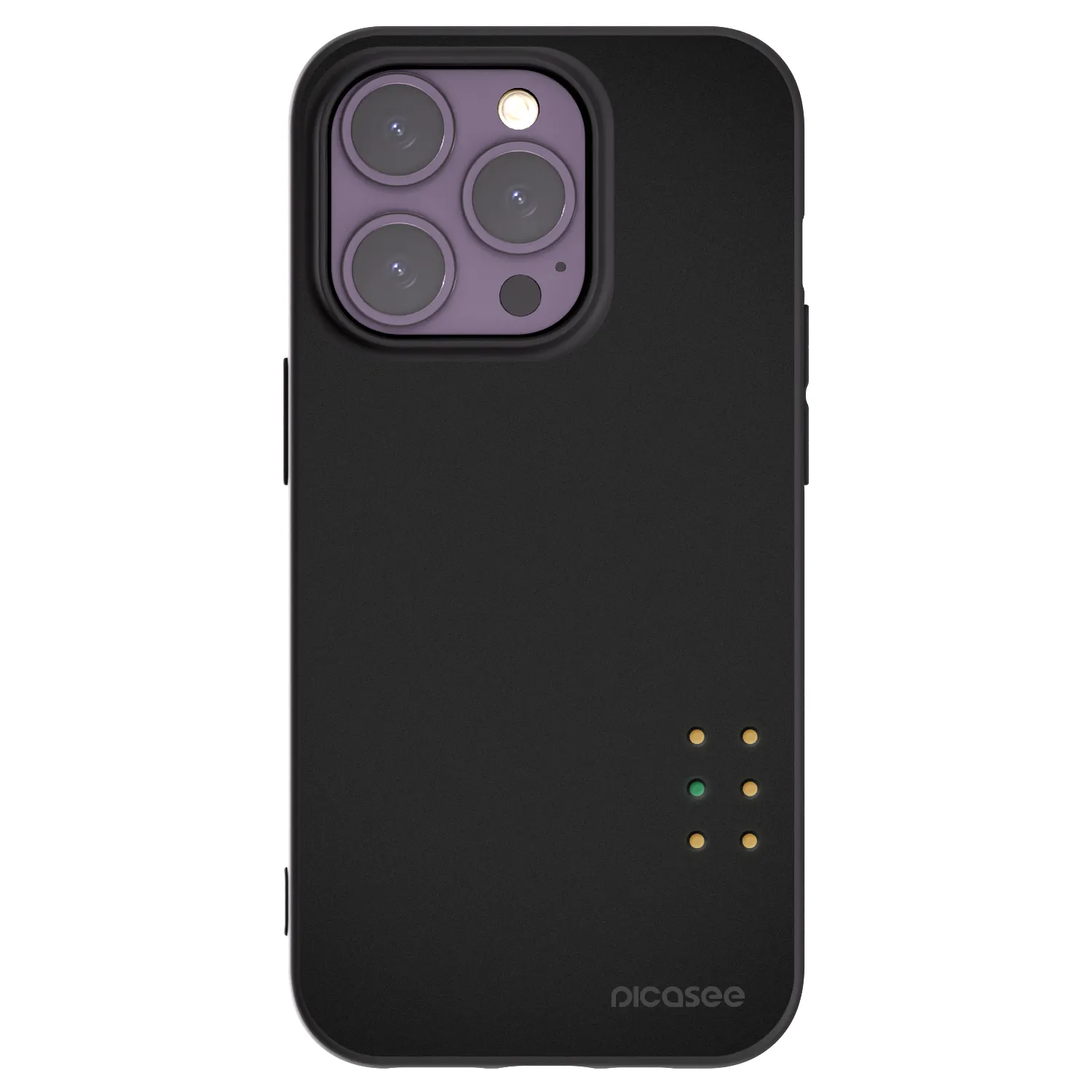 Picasee silikonski črni ovitek za Apple iPhone 14 Pro - Pulse