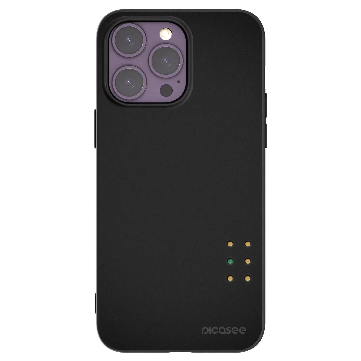 Picasee silikonski črni ovitek za Apple iPhone 14 Pro Max - Pulse