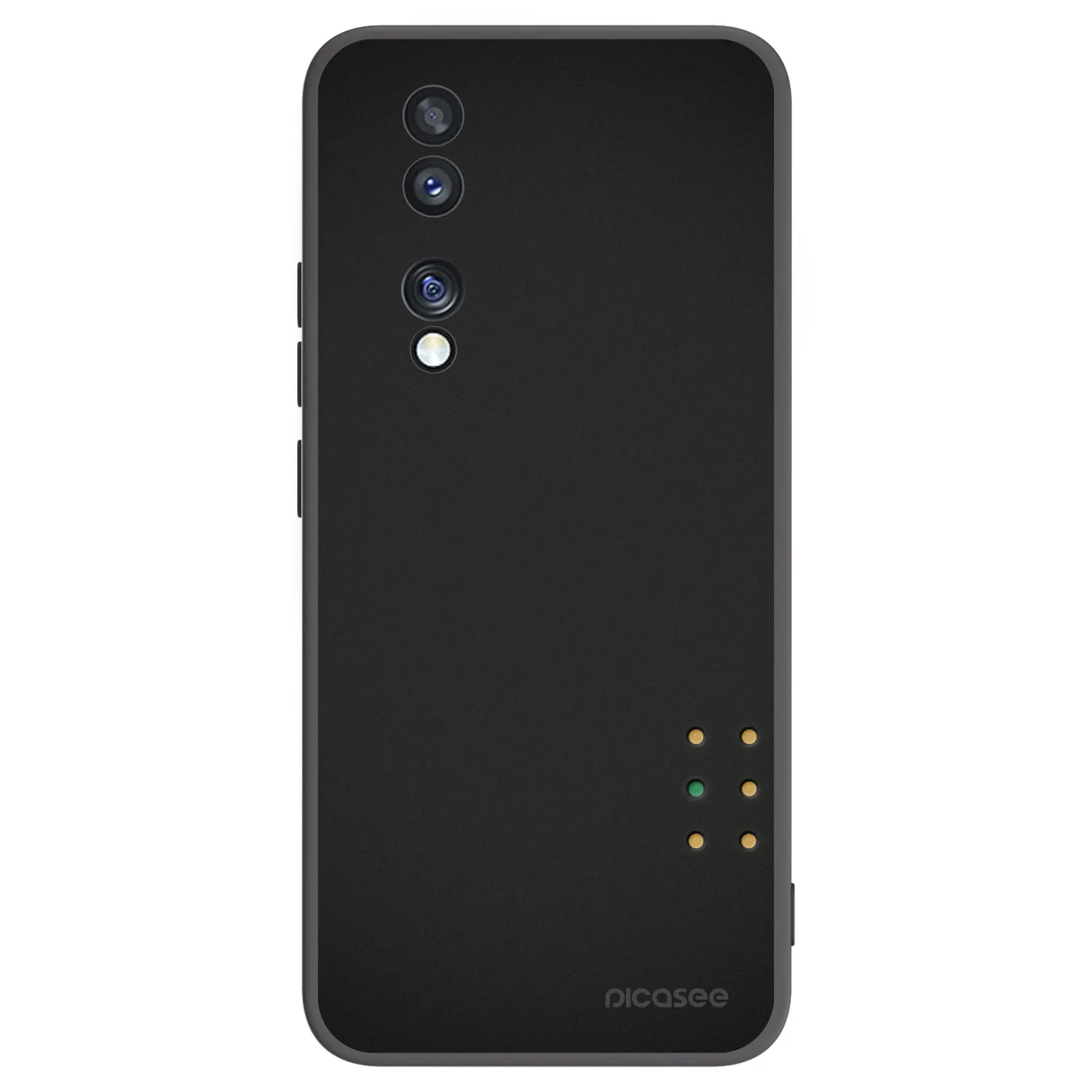 Picasee silikonski črni ovitek za Honor 70 - Pulse
