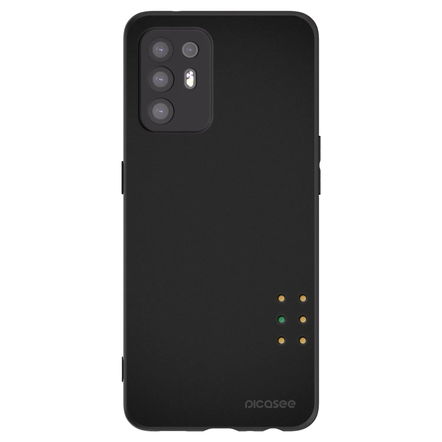 Picasee silikonski črni ovitek za OPPO A94 5G - Pulse