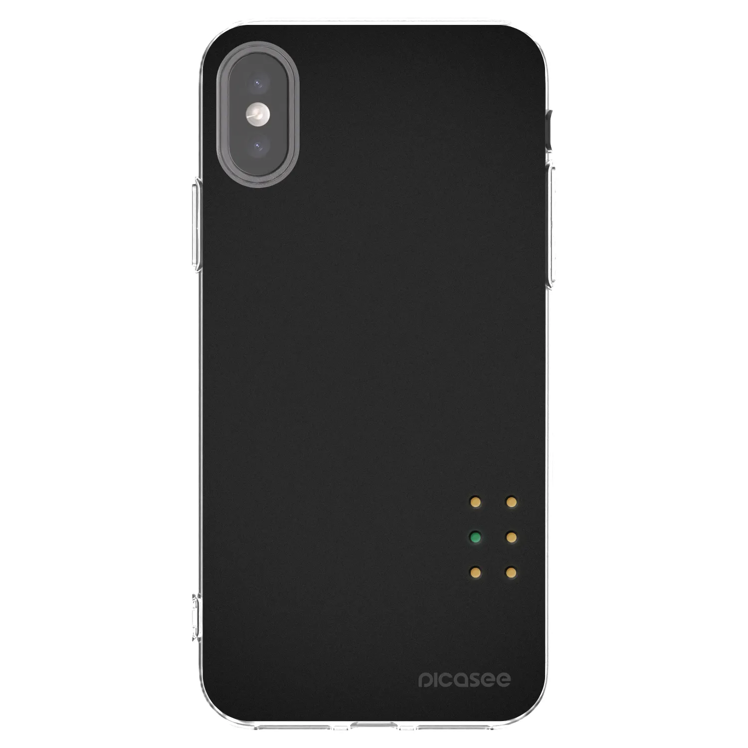 Picasee silikonski prozorni ovitek za Apple iPhone X/XS - Pulse