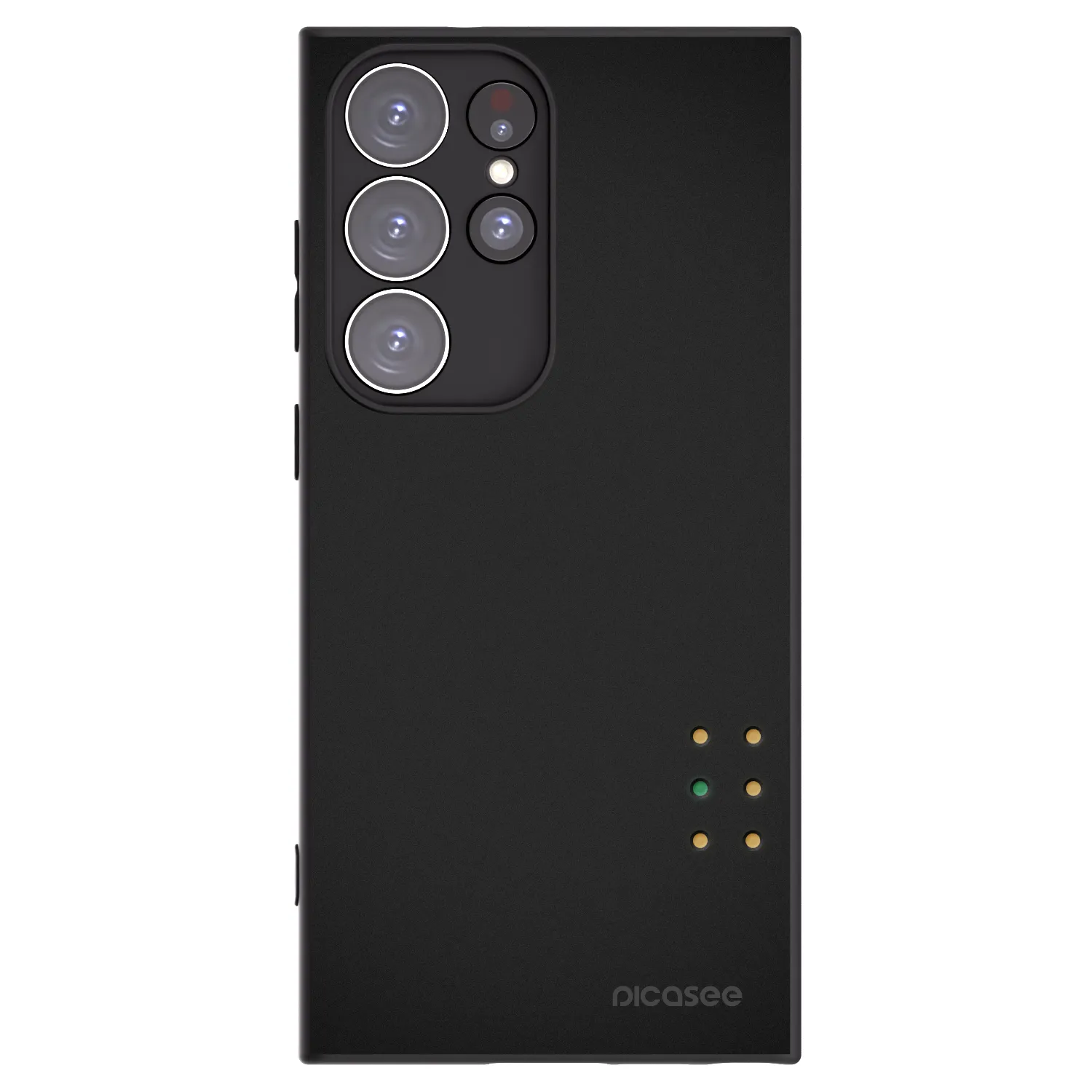 Picasee silikonski črni ovitek za Samsung Galaxy S23 Ultra 5G - Pulse