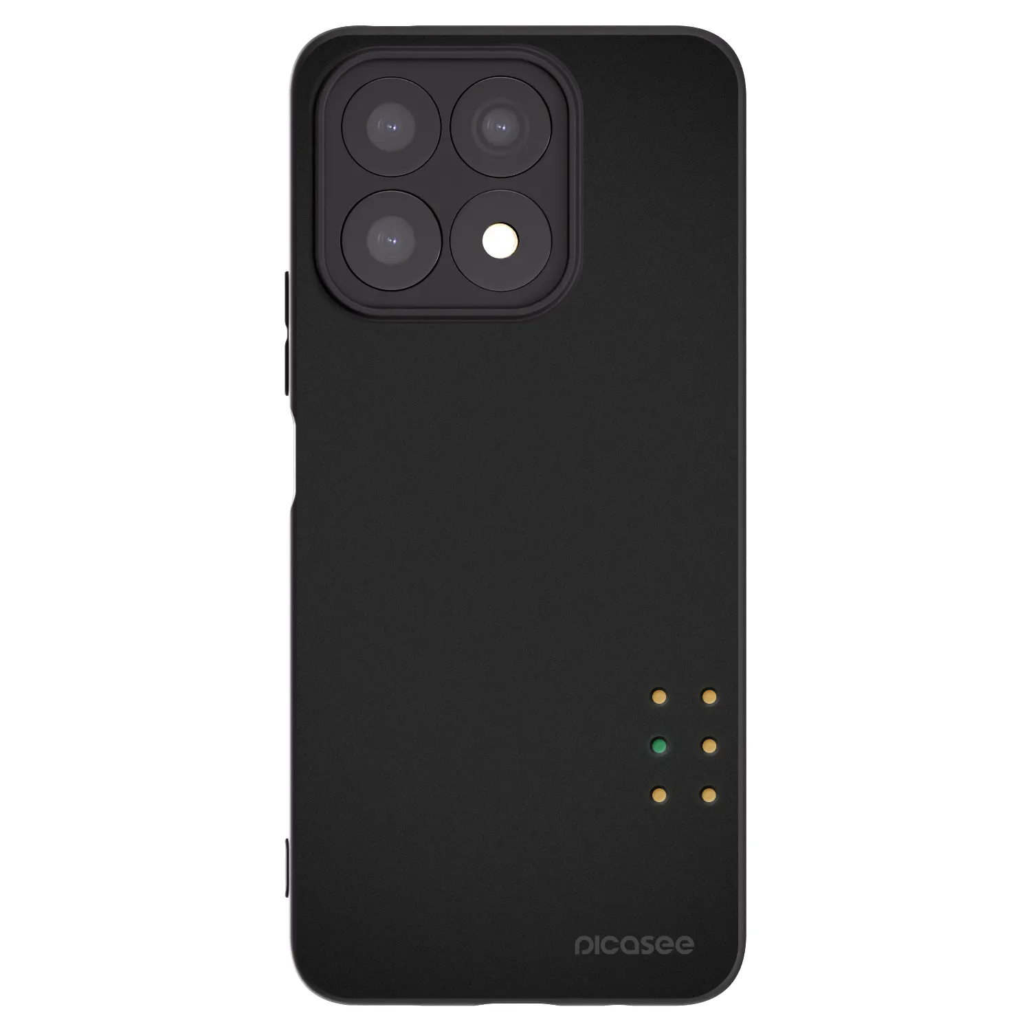 Picasee silikonski črni ovitek za Honor X8a - Pulse