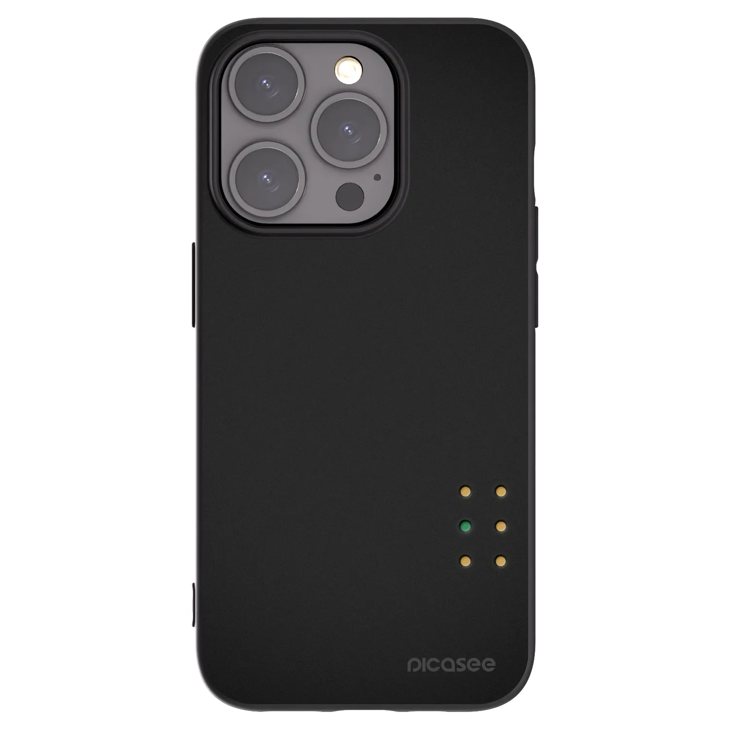 Picasee silikonski črni ovitek za Apple iPhone 15 Pro - Pulse
