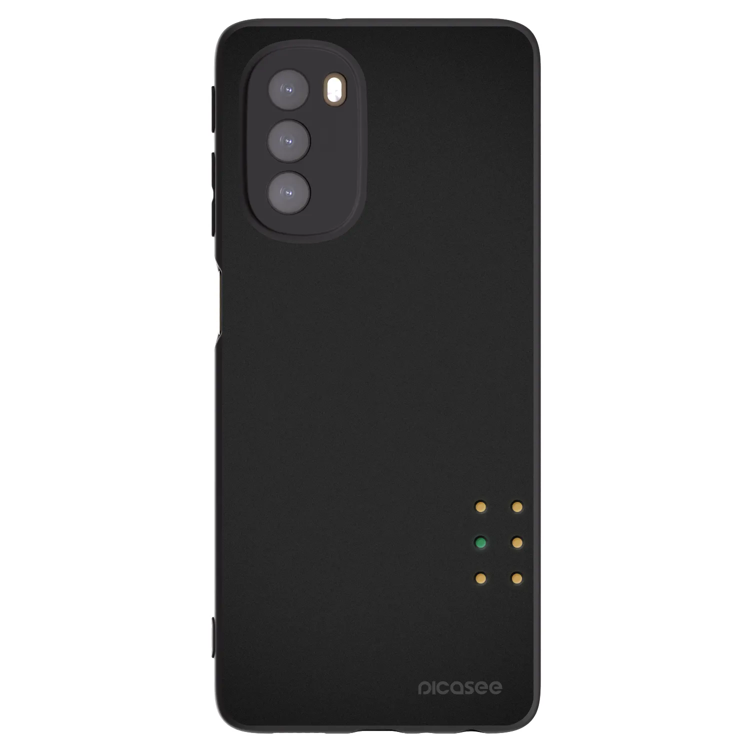 Picasee silikonski črni ovitek za Motorola Moto G51 - Pulse