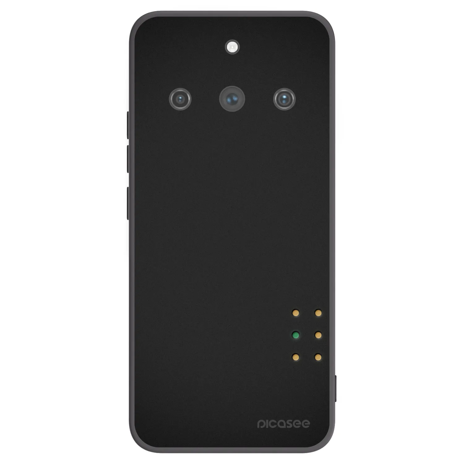 Picasee silikonski črni ovitek za Realme 11 Pro+ - Pulse