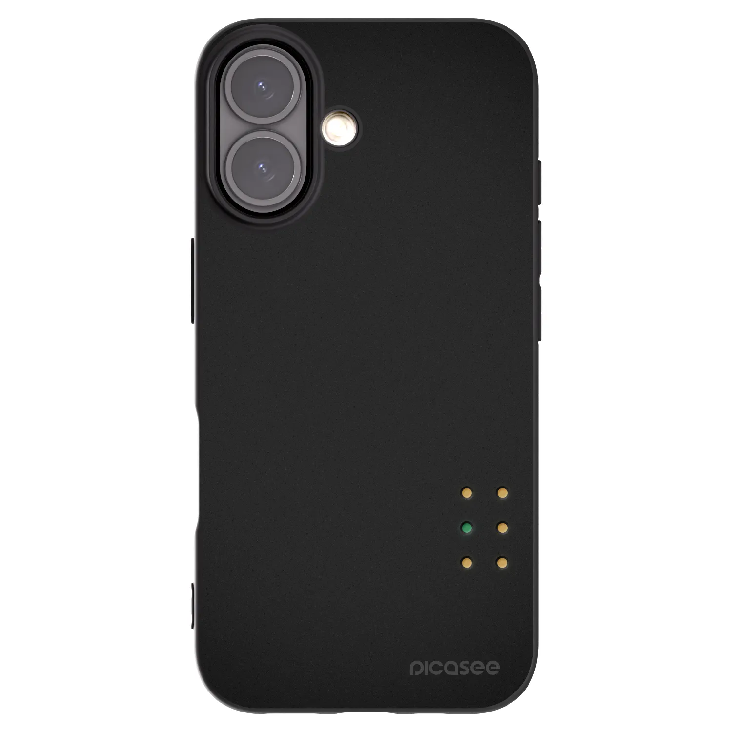 Picasee silikonski črni ovitek za Apple iPhone 16 - Pulse