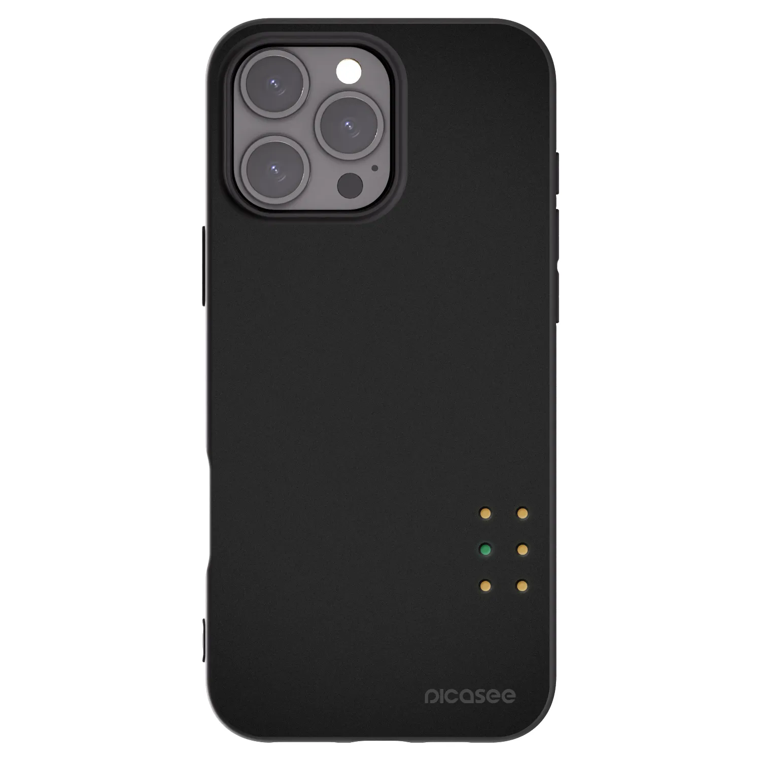 Picasee silikonski črni ovitek za Apple iPhone 16 Pro Max - Pulse