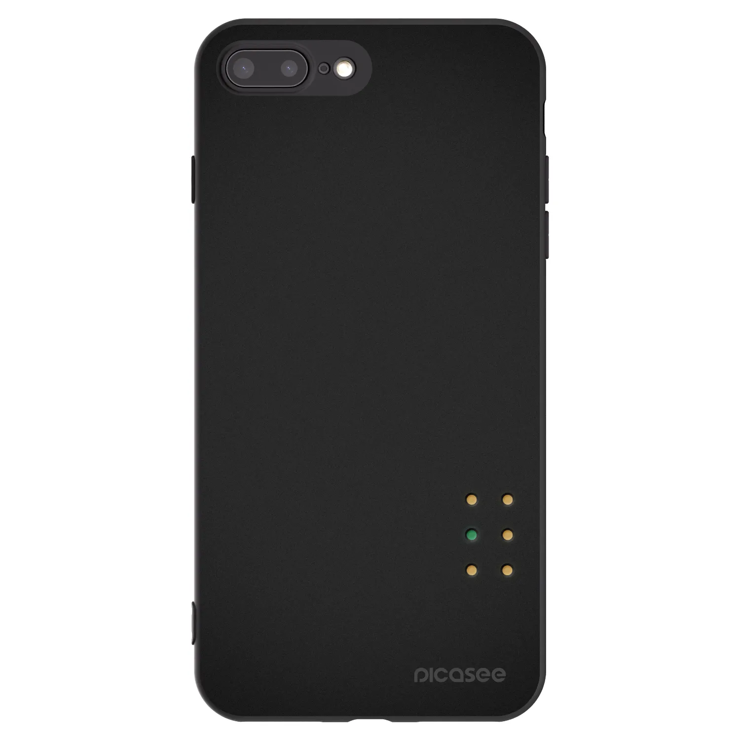 Picasee silikonski črni ovitek za Apple iPhone 8 Plus - Pulse