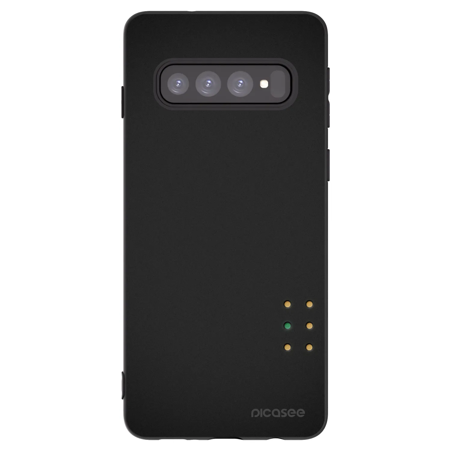 Picasee silikonski črni ovitek za Samsung Galaxy S10 G973 - Pulse