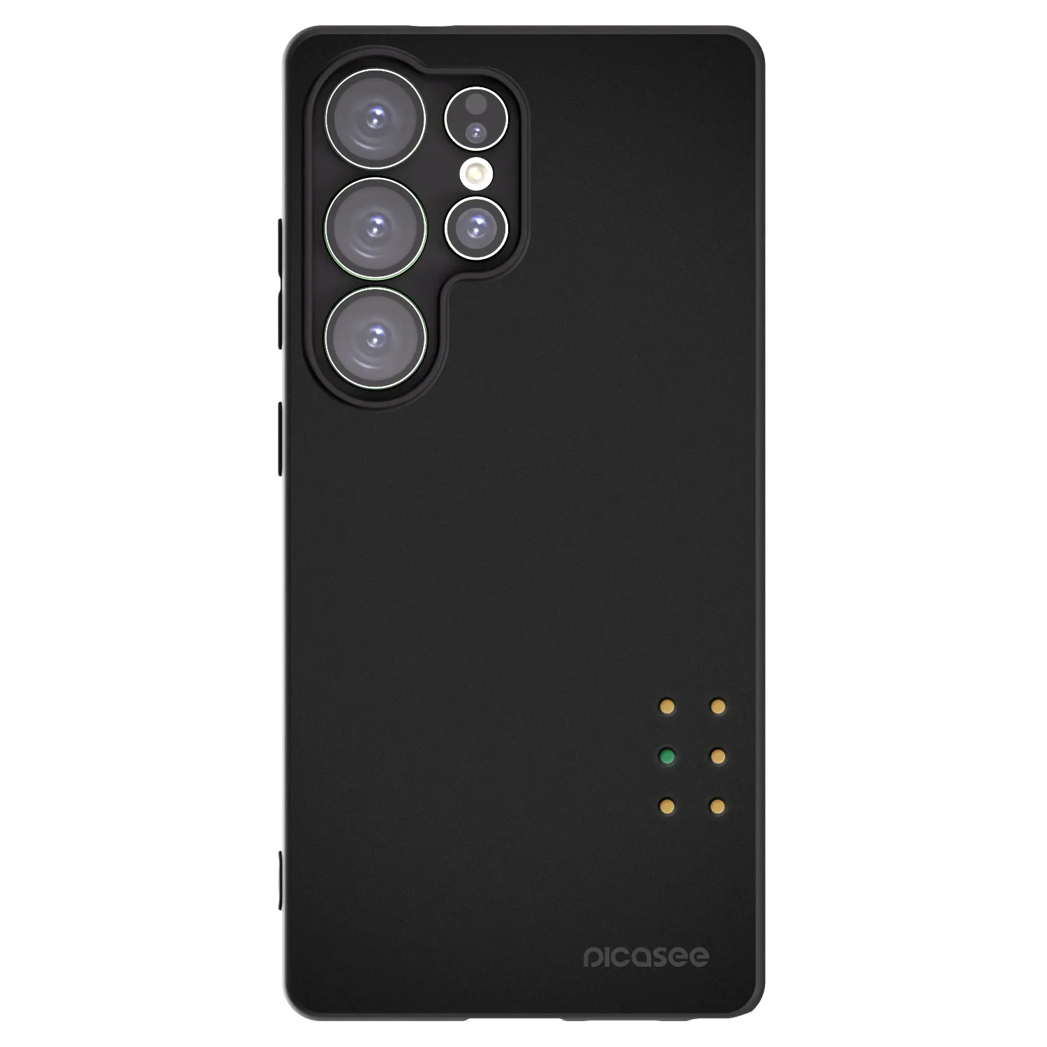 Picasee silikonski črni ovitek za Samsung Galaxy S25 Ultra 5G - Pulse