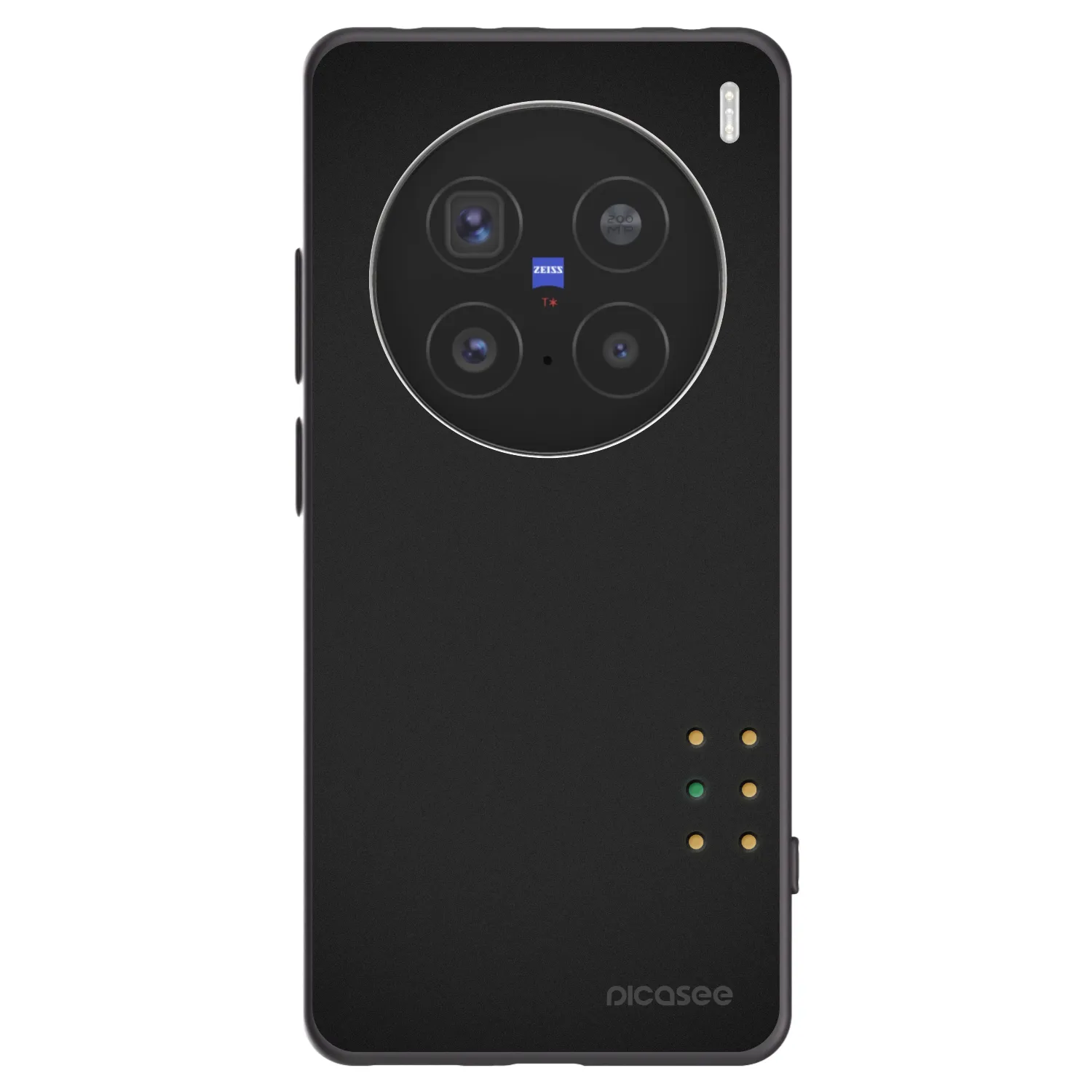 Picasee silikonski črni ovitek za Vivo X200 Pro - Pulse